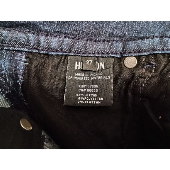 NWT Hudson Jeans Women Size 27 Dark Wash Signature Bootcut 8 3/4inch Front Rise - Picture 8 of 10